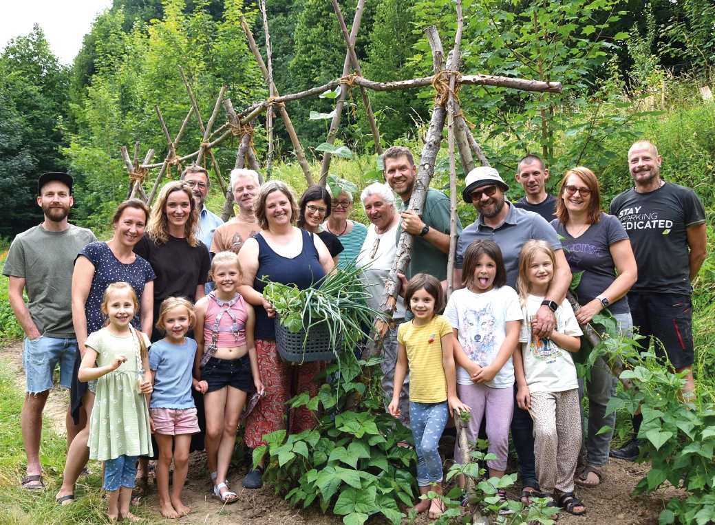 Gruppenbild im Garten